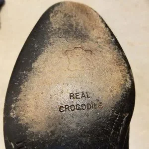 Extraordinary Vintage CROCODILE Split-Toe Penny Loafers. Italy. Shoes | Extraordinary Vintage Crocodile Splittoe Penny  main image 4